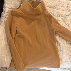 Dudley Stephens Camel/Tan Fleece Turtleneck Pullover